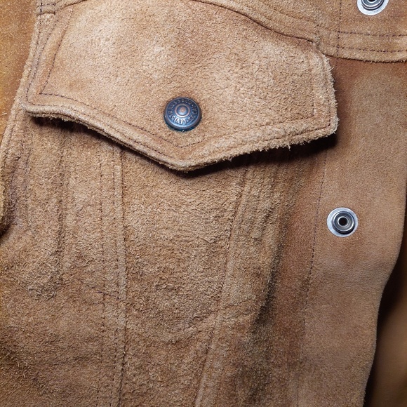 Pre-Owned Vintage 1960s Levi's Big E Suede Leather Jacket | Size XS - Picture 9 of 15